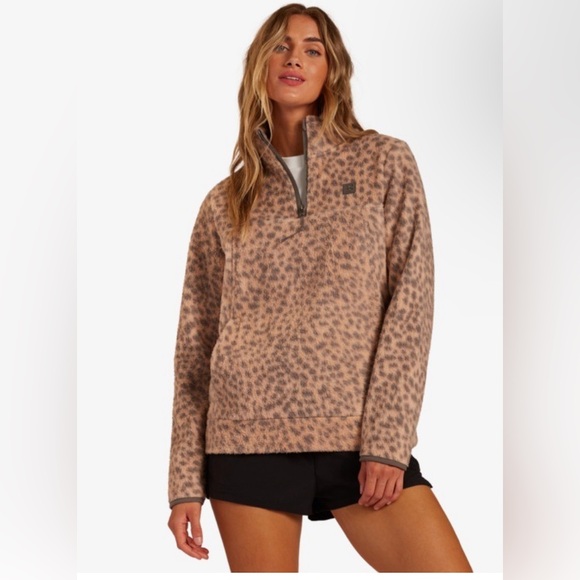 Billabong Tops - Billabong Animal Print Fleece